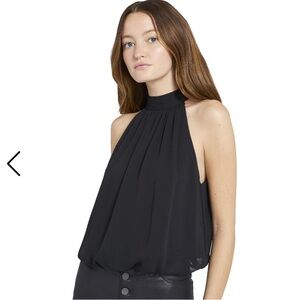 Alice + Olivia Black Halter Blouse Size XS